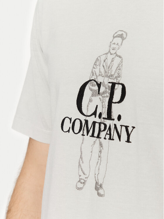 C.P. Company C.P. Company T-krekls 18CMTS288A006057O Zils Regular Fit