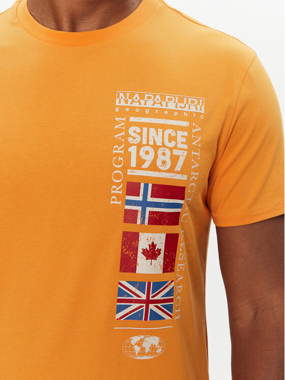 Napapijri Napapijri T-Shirt S-Turin NP0A4HQG Πορτοκαλί Regular Fit