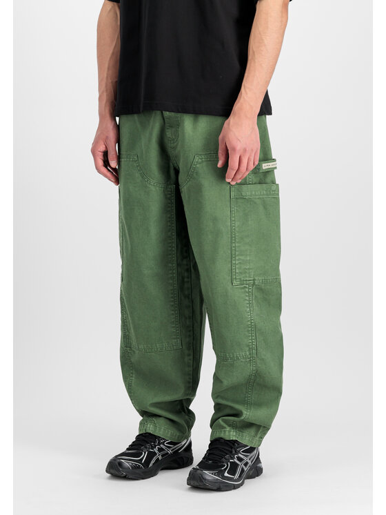 Alpha Industries Alpha Industries Spodnie cargo Workwear Deck Pant Zielony Tapered Leg