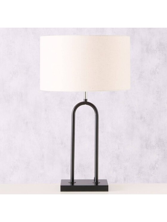 MIAhome MIAhome Lampa stołowa 65x38 cm NIEVES Czarny