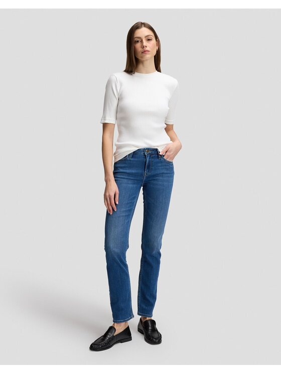 Lee Lee Jeansy ELLY Niebieski Straight Leg