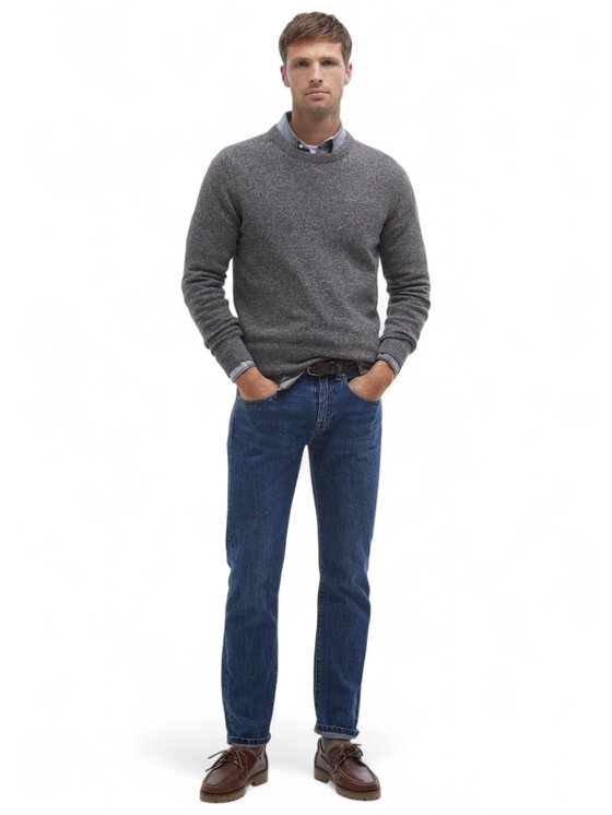 Barbour Barbour Πουλόβερ q-dav-56610 Καφέ Regular Fit