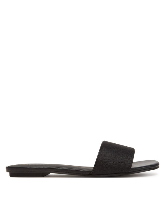 Calvin Klein Calvin Klein Şlapi Flat Slide Jacq HW0HW02389 Negru