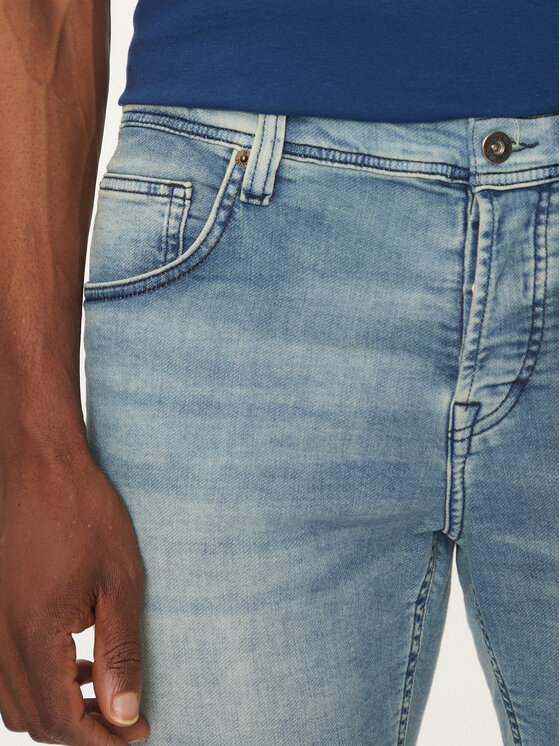 Mustang Mustang Jeans kratke hlače Chicago 1012672 Modra Slim Fit