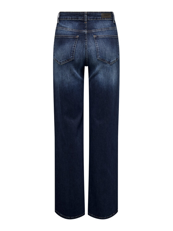 ONLY ONLY Jeans hlače Madison 15318405 Mornarsko modra Wide Leg