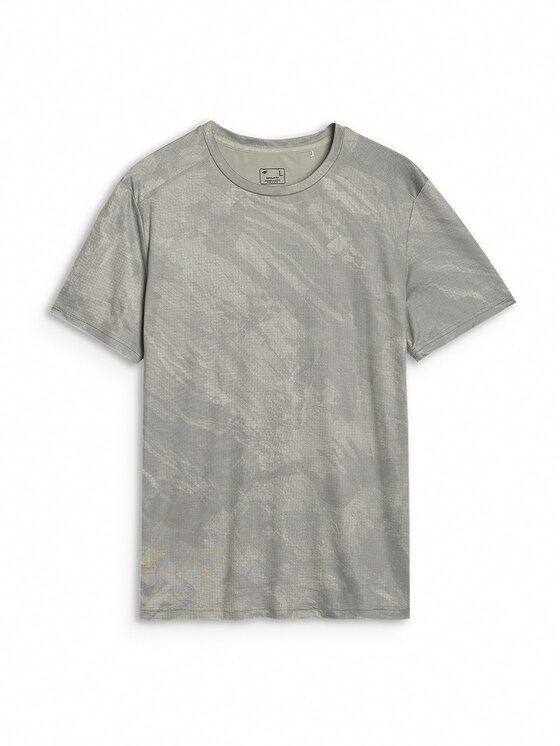 4F 4F Koszulka techniczna MONOCHROME Khaki Regular Fit