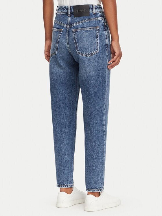HUGO HUGO Jeansy Garlene 50563517 Granatowy Mom Fit