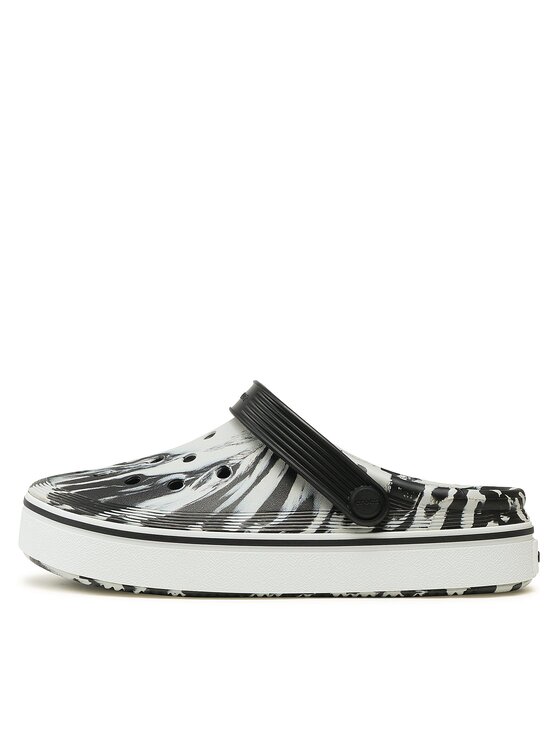 Crocs Crocs Pantoletten Crocs Crocband Clean Marbled Clog 208601 Schwarz