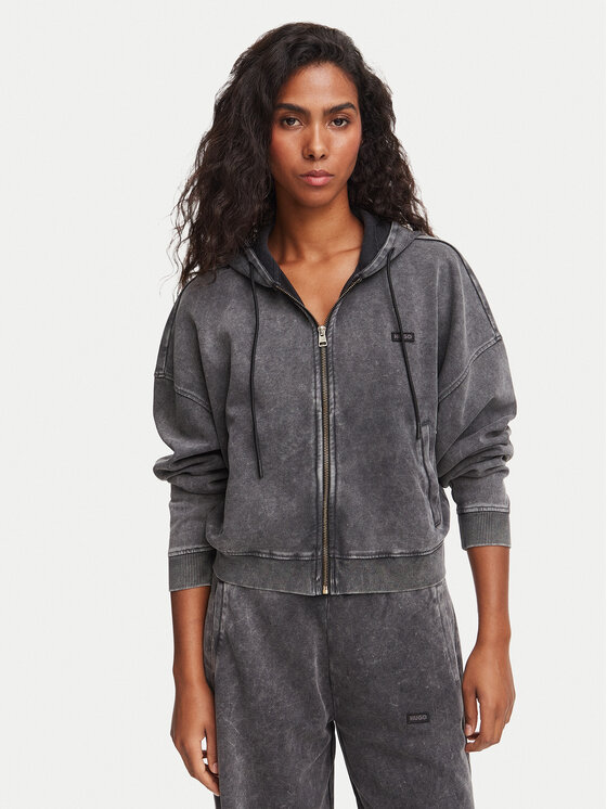 HUGO HUGO Felpa Dooba_B 50563204 Grigio scuro Relaxed Fit