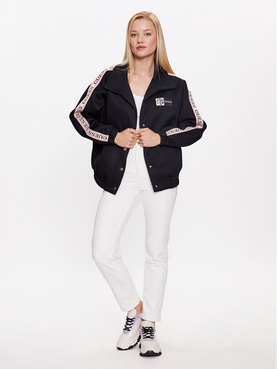 Guess Guess Bunda pro přechodné období Beulah V3YL01 KBSK0 Černá Regular Fit