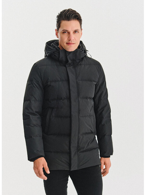 Pako Lorente Pako Lorente Kurtka puchowa P25WN-5X-012 Czarny Classic Fit