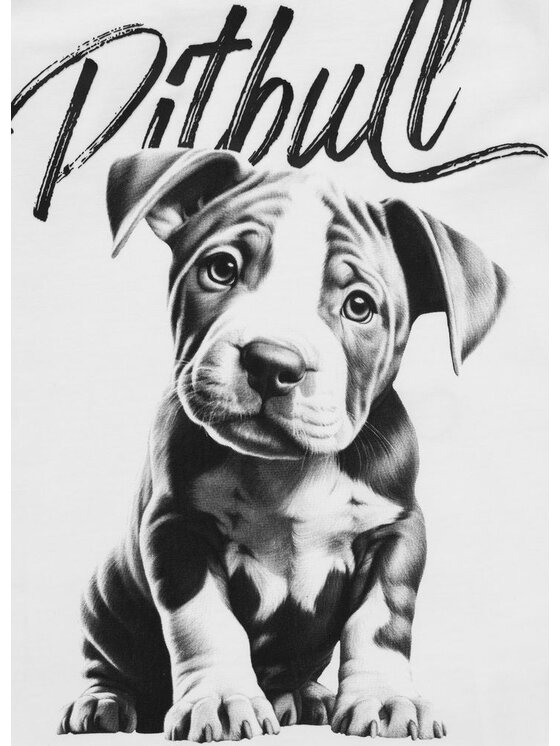 PITBULL PITBULL Tank top Puppy Biały Regular Fit