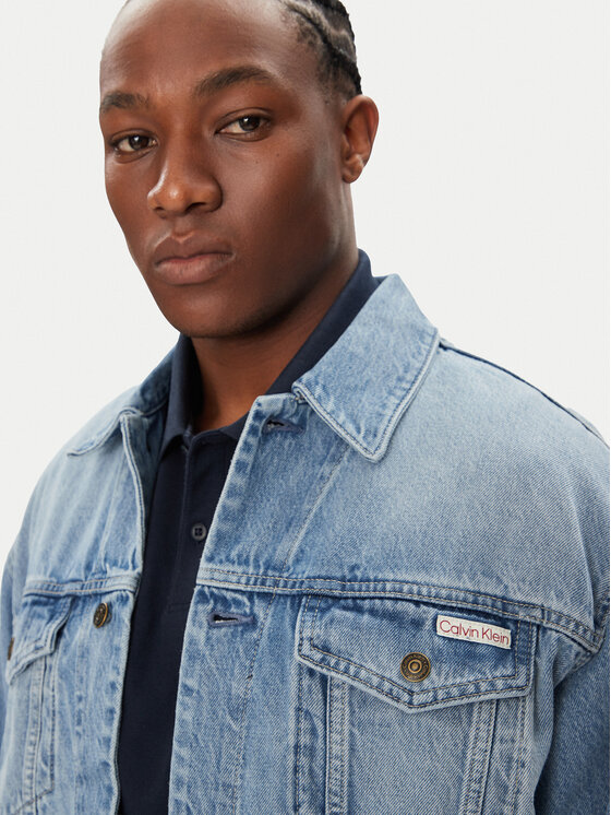 Calvin Klein Jeans Calvin Klein Jeans Džinsinė striukė 90's Icon LV04RB794G Mėlyna Regular Fit