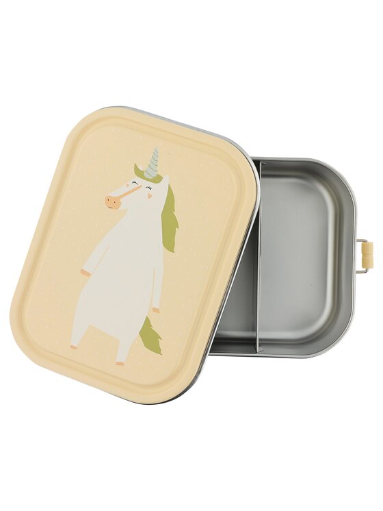 Trixie Baby Trixie Baby Lunchbox Duży stalowy lunch box - Jednorożec Beżowy