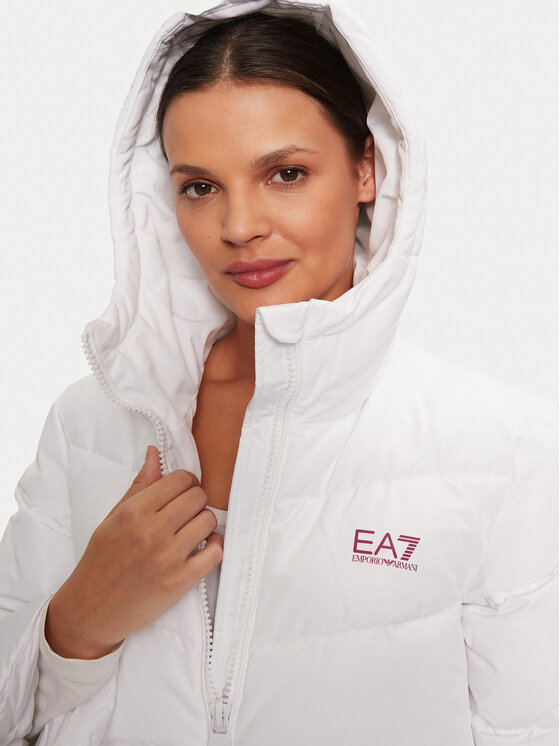EA7 Emporio Armani EA7 Emporio Armani Zimska jakna 6DTB18 TN8AZ 1100 Bela Relaxed Fit