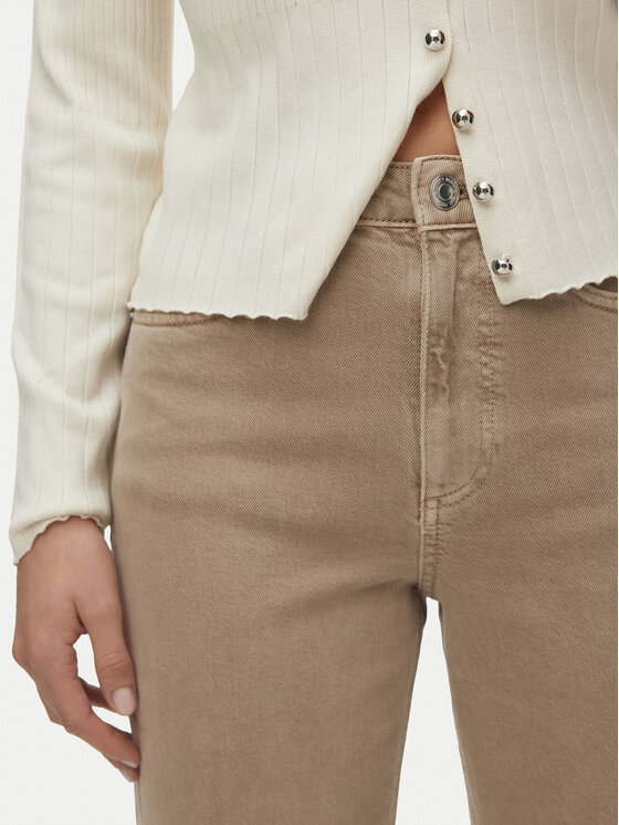 Vero Moda Vero Moda Džínsy Tessa 10288257 Béžová Wide Leg