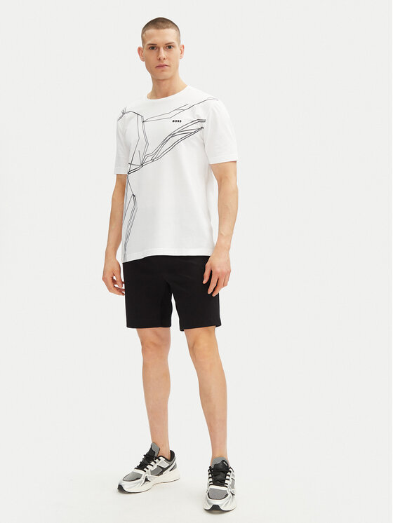 BOSS BOSS T-shirt Beetle 50542048 Bijela Regular Fit