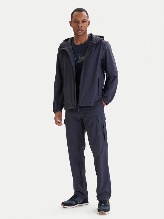 Aeronautica Militare Aeronautica Militare Giacca a vento 261AB3051UCT04291 Blu scuro Regular Fit