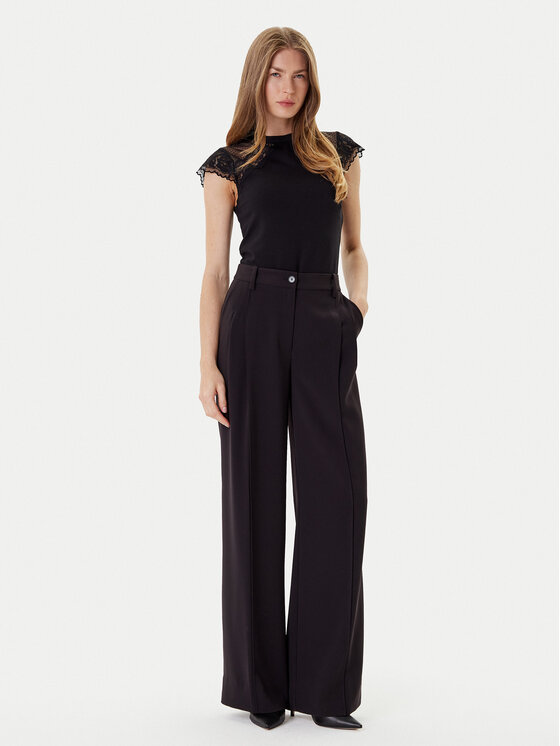 Morgan Morgan Bluse 252-DODO Schwarz Slim Fit