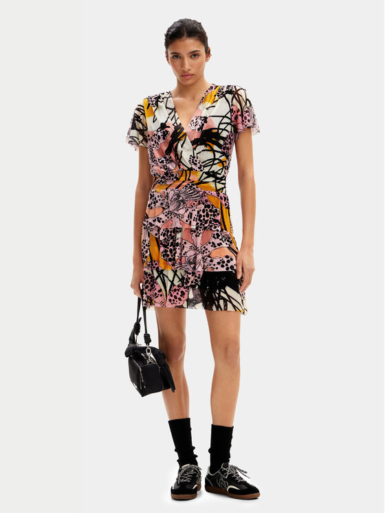 Desigual Desigual Sukienka letnia MONSIEUR CHRISTIAN LACROIX Cadiz 24SWVK52 Kolorowy Regular Fit
