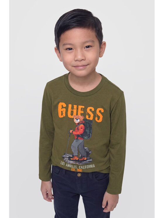 Guess Kids Guess Kids T-Shirt 184439 Zelená Classic Fit
