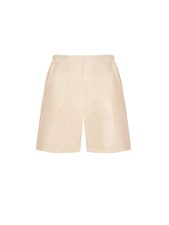 Feba Feba Pantaloncini di tessuto F251 Beige Comfort Fit