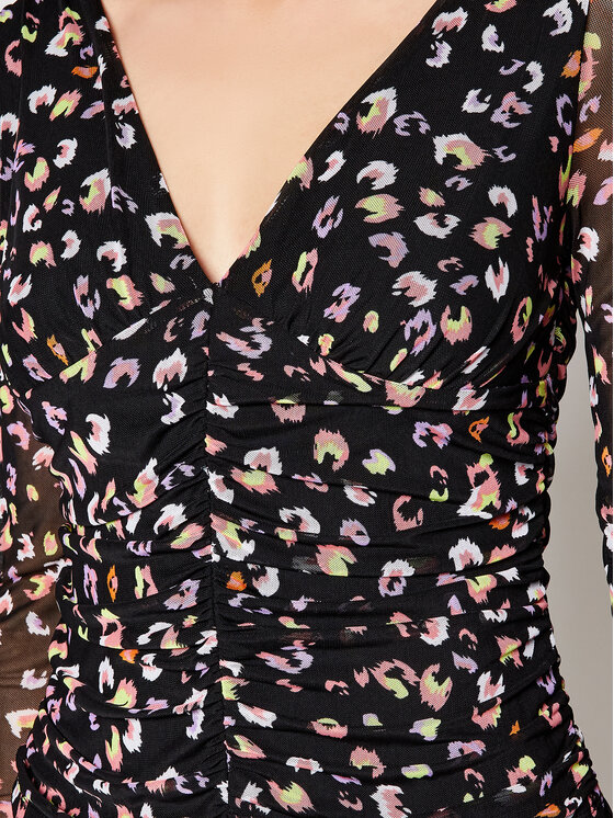 Blusa Faye W1GP19 K2X51 Nero Slim Fit