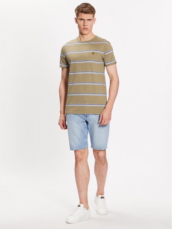 T-shirt Million 40-965 Verde Regular Fit