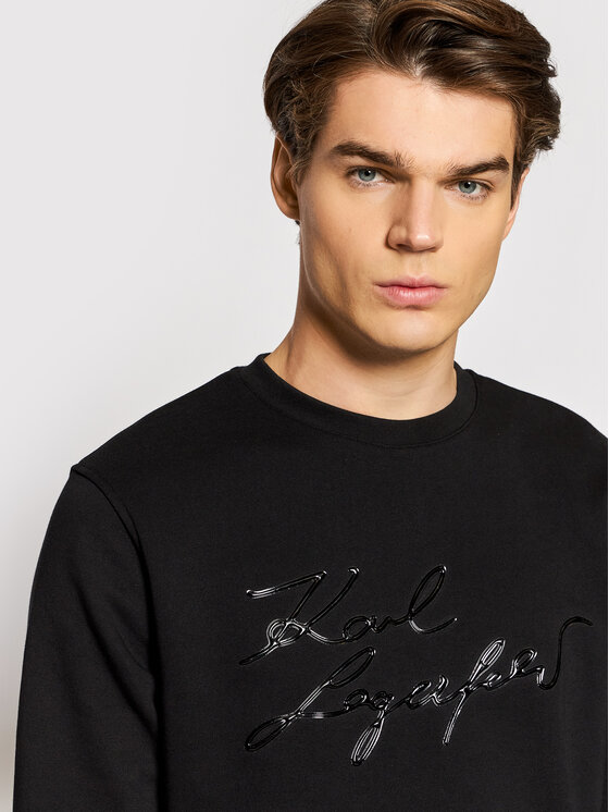 KARL LAGERFELD KARL LAGERFELD Суитшърт 705020 512910 Черен Regular Fit