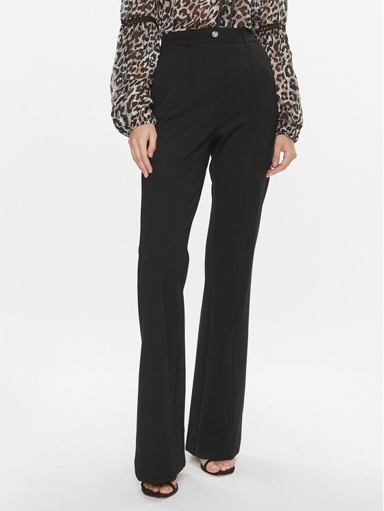 Guess Pantaloni di tessuto W4RB28 KBJP2 Nero Boot Fit, taglia : XL
