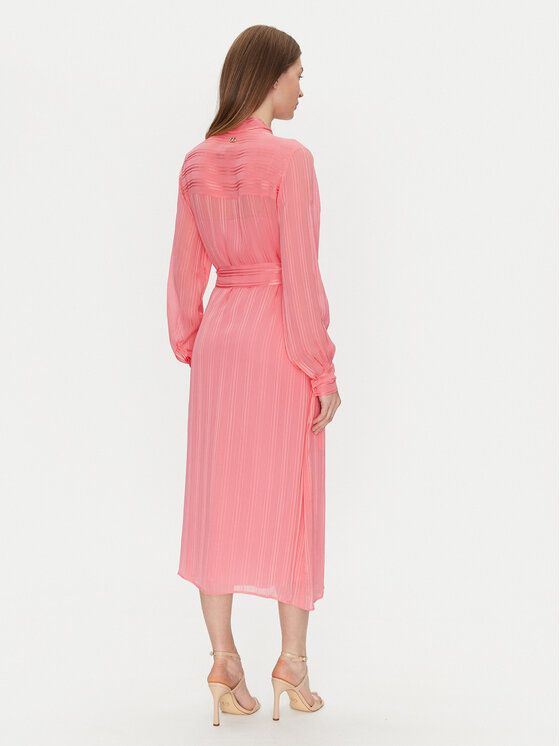 TWINSET TWINSET Sukienka koszulowa 251TP2260 Pomarańczowy Loose Fit