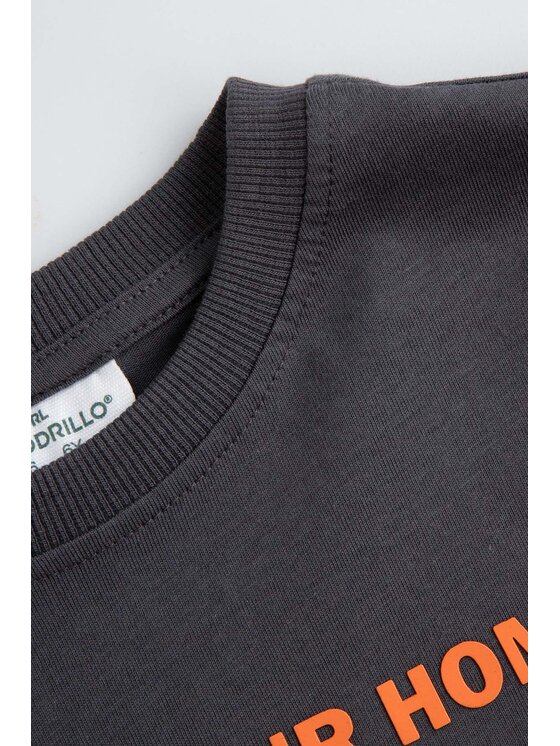 Coccodrillo Coccodrillo Longsleeve ZC6143102WBK-020 Szary Regular Fit