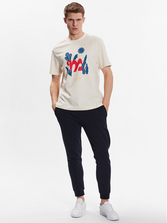 T-shirt TTSHM461 Écru Regular Fit