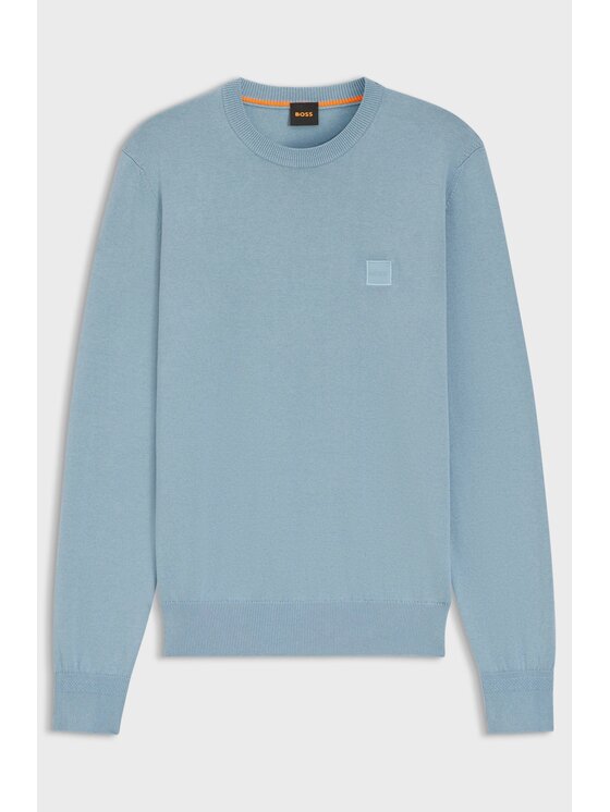 BOSS BOSS Felpa 50527583-451 Celeste Regular Fit