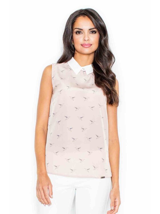 FIGL FIGL Halenka M370 Růžová Regular Fit