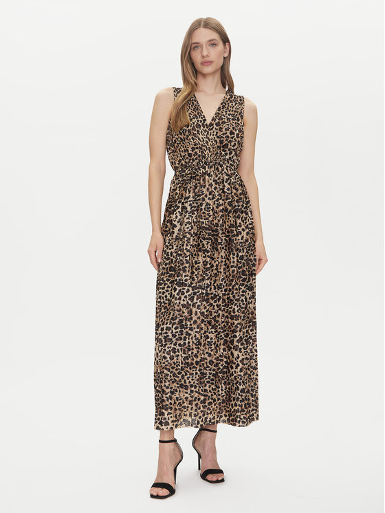ONLY ONLY Коктейльна сукня Elema 15227247 Коричневий Regular Fit