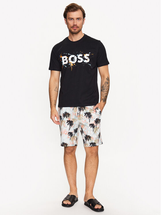 T-shirt 50491718 Nero Relaxed Fit