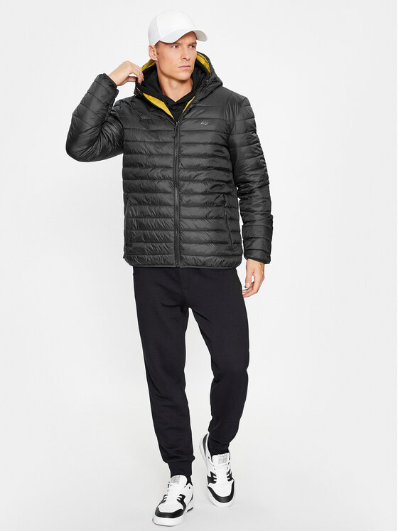 4F 4F Giacca di transizione 4FAW23TDJAM242 Nero Regular Fit