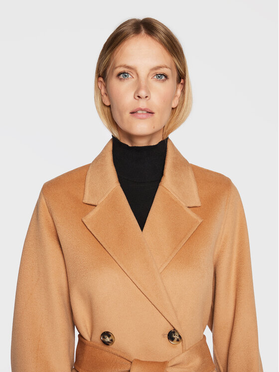 Cappotto di lana Celia Rose IO1122F1064 Marrone