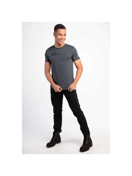 Alpha Industries Alpha Industries Tričko Alpha Label T 2 Pack 118534-412 Sivá Classic Fit