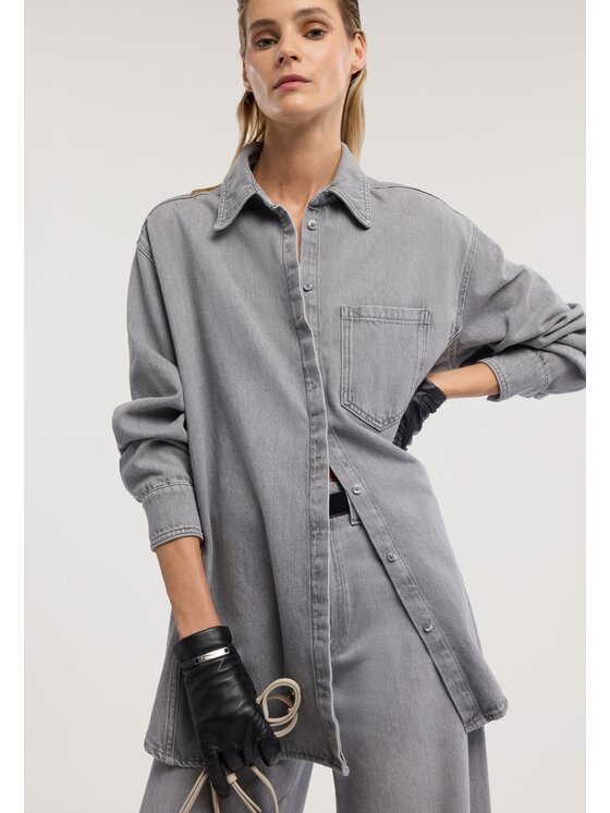 Trussardi Trussardi Camicia 54006000038N0DG Grigio Regular Fit