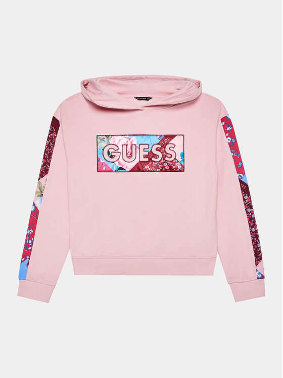 Guess Bluză J3BQ30 KAX73 Roz Regular Fit