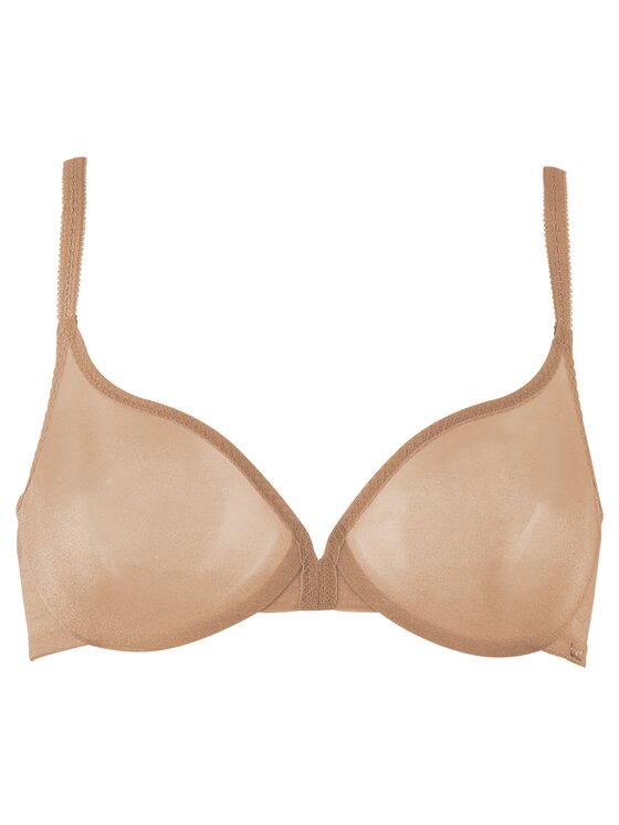 Gossard Gossard Biustonosz z fiszbiną Glossies Sheer Moulded 6271 Beżowy