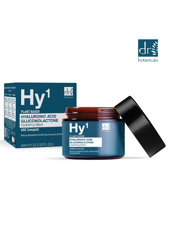 Dr Botanicals Dr Botanicals Maska z 1% kwasem hialuronowym i glukonolaktonem 60 ml Maska do twarzy
