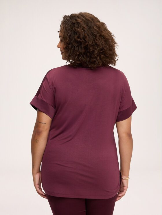Fiorella Rubino Fiorella Rubino T-Shirt G0D3L009276N036 Bordowy Regular Fit