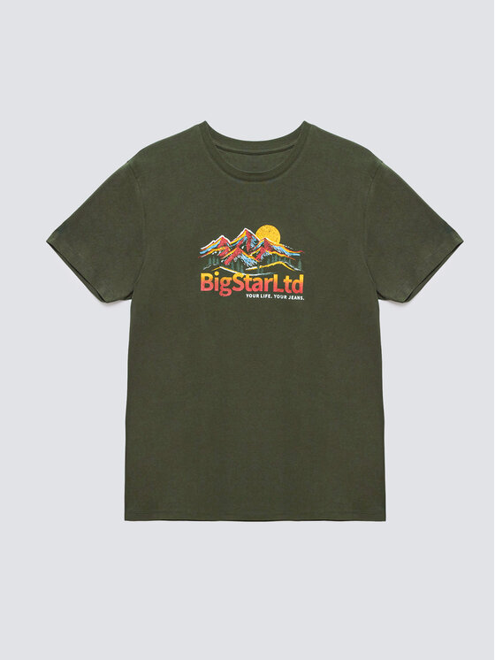BIG STAR BIG STAR T-Shirt MIFER Zielony Basic Fit