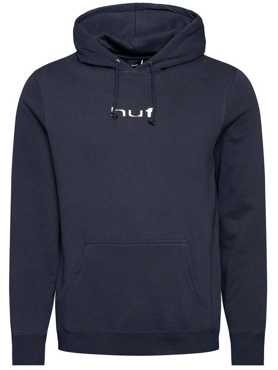 HUF Bluza Peaking Hoodie PF00283 Granatowy Regular Fit