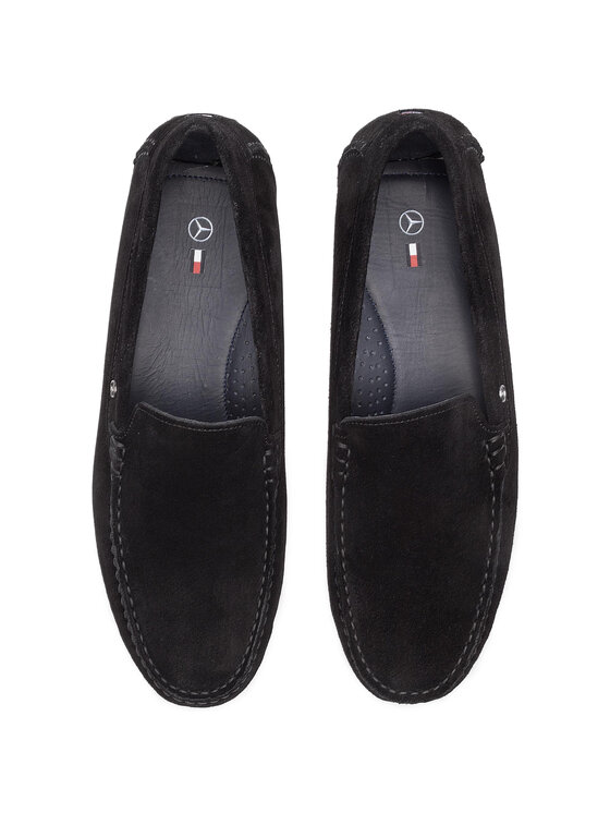 Tommy Hilfiger Mokassins 2 Mb Mercedes Suede Driver FM0FM02242 Schwarz Modivo