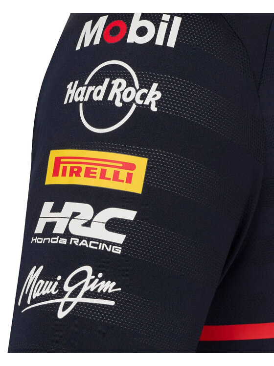 Red Bull Racing Red Bull Racing T-Shirt Team 2025 Granatowy Regular Fit