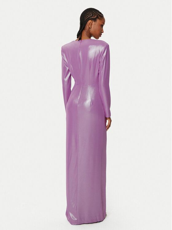 Fracomina Fracomina Abendkleid FQ24WD3009W75301 Violett Slim Fit